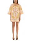 Zimmermann Wylie Printed Linen Tunic In Multicolour