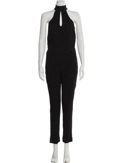 Pre-owned Zimmermann Turtleneck Jumpsuit In Black
