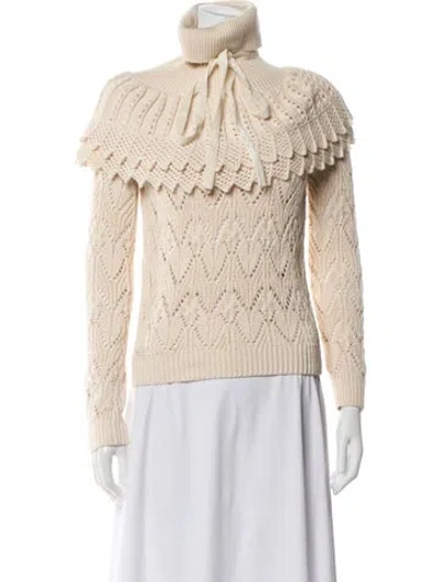 Pre-owned Zimmermann Turtleneck Sweater In Neutral
