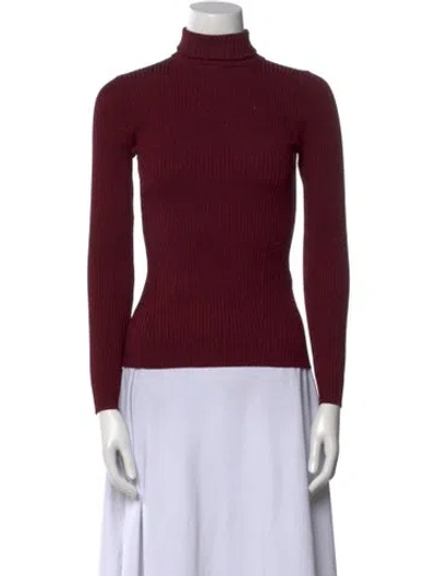 Pre-owned Zimmermann Turtleneck Sweater In Red