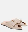 Zimmermann Tux Glitter Leather Mules In Gold