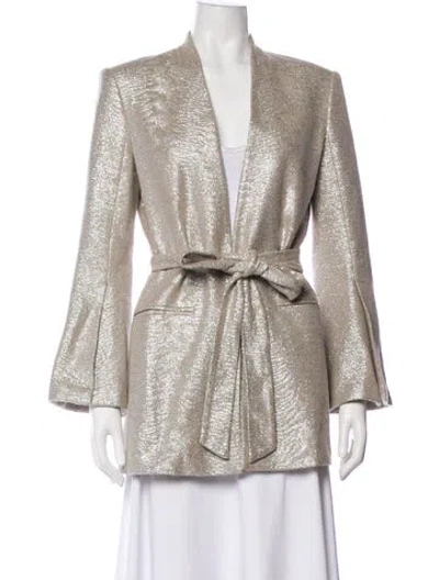 Pre-owned Zimmermann Tweed Pattern Jacket In Neutral