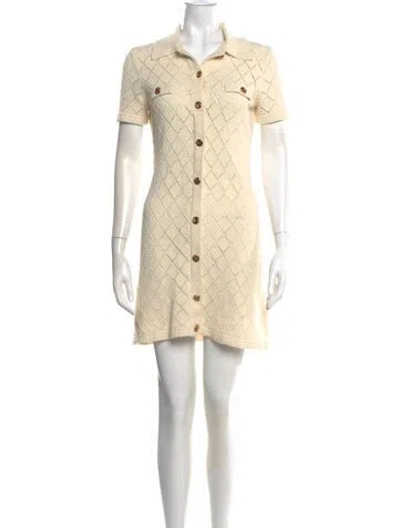 Pre-owned Zimmermann Tweed Sweater In Neutral