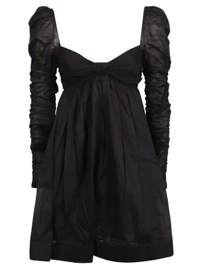 Zimmermann Twist Front Mini Dress In Black