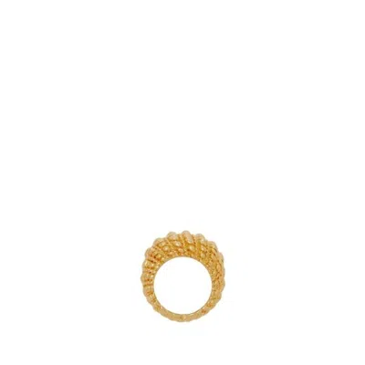 Zimmermann Twisted Rope Dome Ring In Gold