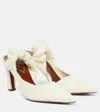 Zimmermann Twisted Towel 85 Slingback Sandals In Cream