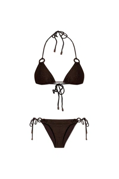 ZIMMERMANN ZIMMERMANN TWO-PIECE SWIMSUIT WITH LUREX THREAD