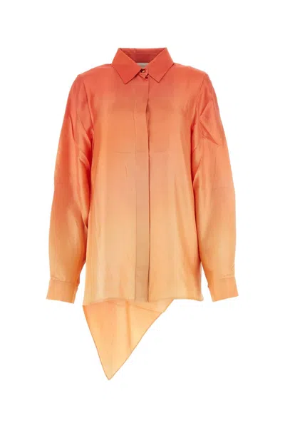 Zimmermann Two-tone Silk Tranquillity Shirt In Multicoloured