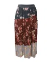 Zimmermann Unbridled Floral Skirt In Multicolor Polyester In Multi