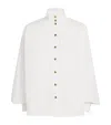 Zimmermann Mock-neck Buttoned Blouse In White