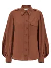 Zimmermann Utility Shirt And Blouse Brown