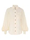 Zimmermann Utility Shirt In Neutral