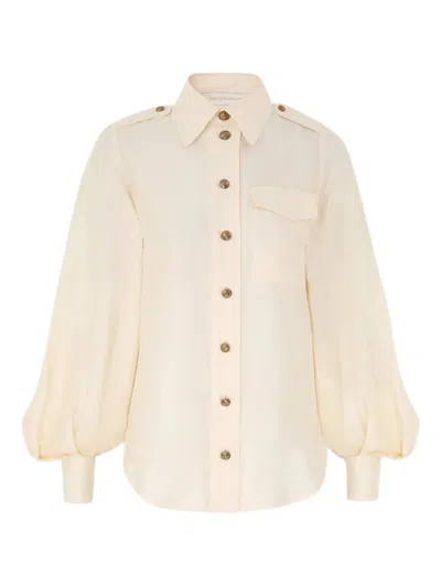 Zimmermann Utility Shirt In Neutral