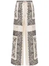 Zimmermann Utility Track Pants Tea Paisley In Neutrals