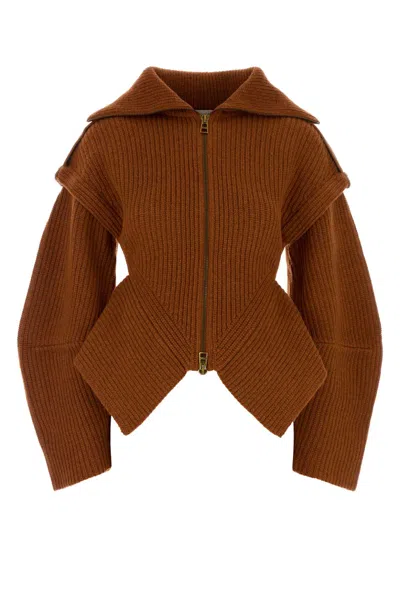 Zimmermann Copper Wool-blend Valiant Cardigan In Orange