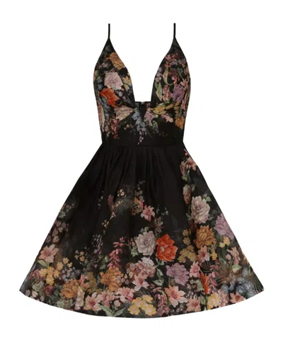 ZIMMERMANN ZIMMERMANN PAVILION V-NECK MINI DRESS