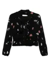 Zimmermann V-neck Lace Blouse In Black