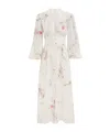 Zimmermann Lucky Floral Linen Lace Midi Dress