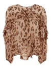 Zimmermann V-neck Top In Brown