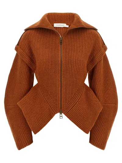 Zimmermann Valiant Cardigan In Orange