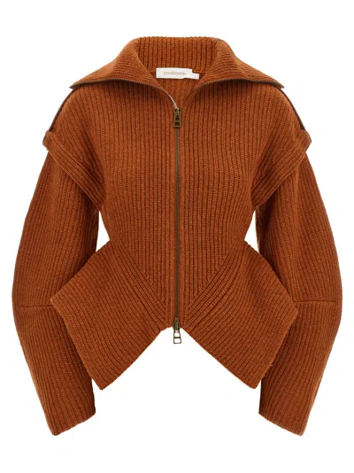 Zimmermann 'valiant' Cardigan In Orange