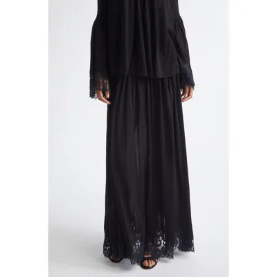 Zimmermann Valiant High Waist Lace Trim Maxi Skirt In Multi