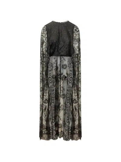 Zimmermann Valiant Lace Caped Top In Black