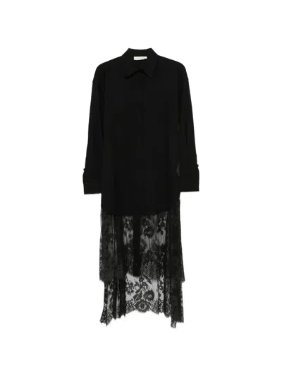 Zimmermann Valiant Lace-panel Shirt In Black
