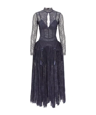 Zimmermann Valiant Lingerie Gown In Blue