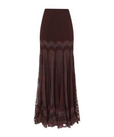 Zimmermann Valiant Panelled Maxi Skirt In Brown