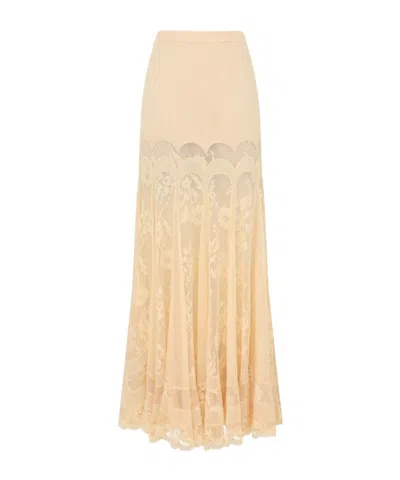 Zimmermann Valiant Panelled Maxi Skirt In Pattern