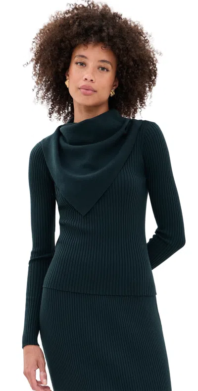 Zimmermann Valiant Scarf Pullover Bottle Green