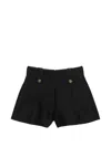 Zimmermann Valiant Tailored Button-embellished Pleated Shorts In Black