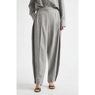 Zimmermann Valiant Stretch Wool Barrel Leg Pants In Multi