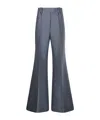 Zimmermann Valiant Structured Flare Pants In Gray