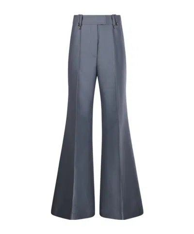 Zimmermann Valiant Structured Flare Pants In Gray