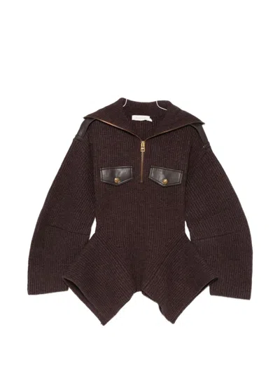 Zimmermann Valiant Sweater In Brown