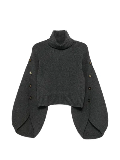 Zimmermann Valiant Sweater In Charcoal