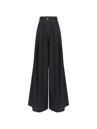 Zimmermann Valiant Wide-leg Jeans In 블루