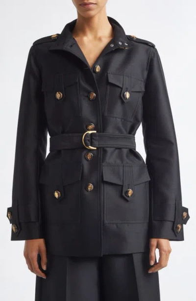 Zimmermann Valiant Wool & Silk Utility Jacket In Multi