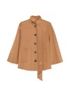 Zimmermann Valiant Wool Blend Coat In Brown