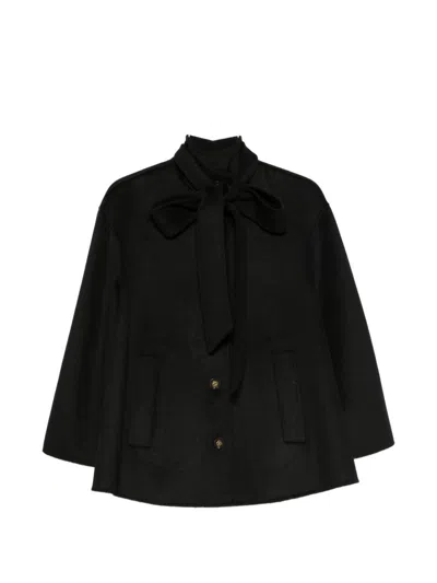 Zimmermann Valiant Wool Blend Coat In Black