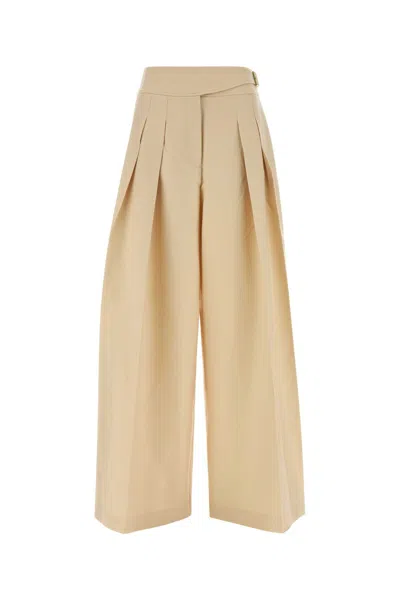 Zimmermann Valiant Wool Buckled Pant In Brown