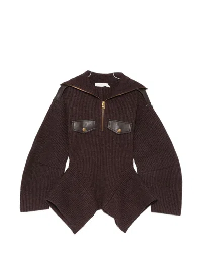 Zimmermann Valiant Wool Sweater In Brown