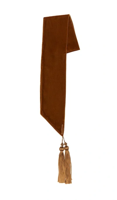 Zimmermann Velvet Neck Scarf In Amber