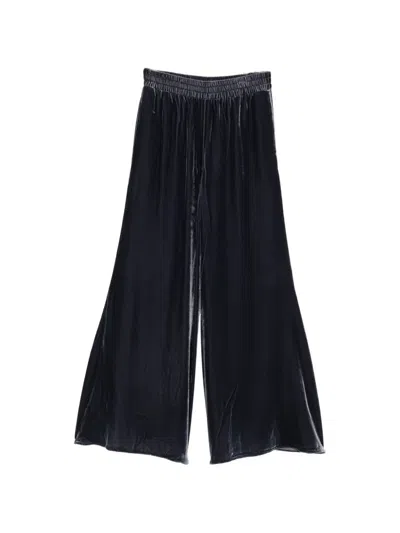 Zimmermann Velvet Palazzo Trousers In Black