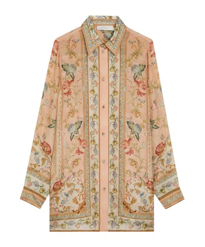 Zimmermann Versatile Silk Blouse In Nude