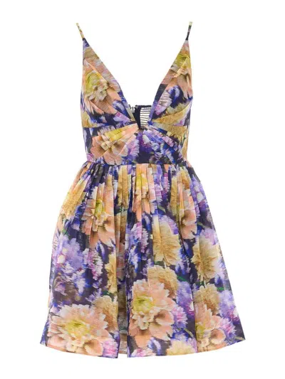 ZIMMERMANN MULTICOLOR LUNA MINI DRESS