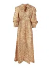 Zimmermann Cascadian Plunge Midi Dress In Multi