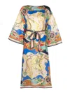 Zimmermann Alight Midi Dress In Multicolour